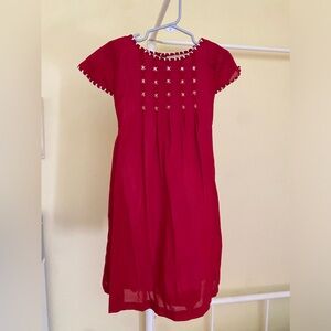 Well Dressed Wolf red cotton dress.